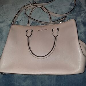 Michael Kors Women's Leather Satchel Handbag - Light Pink